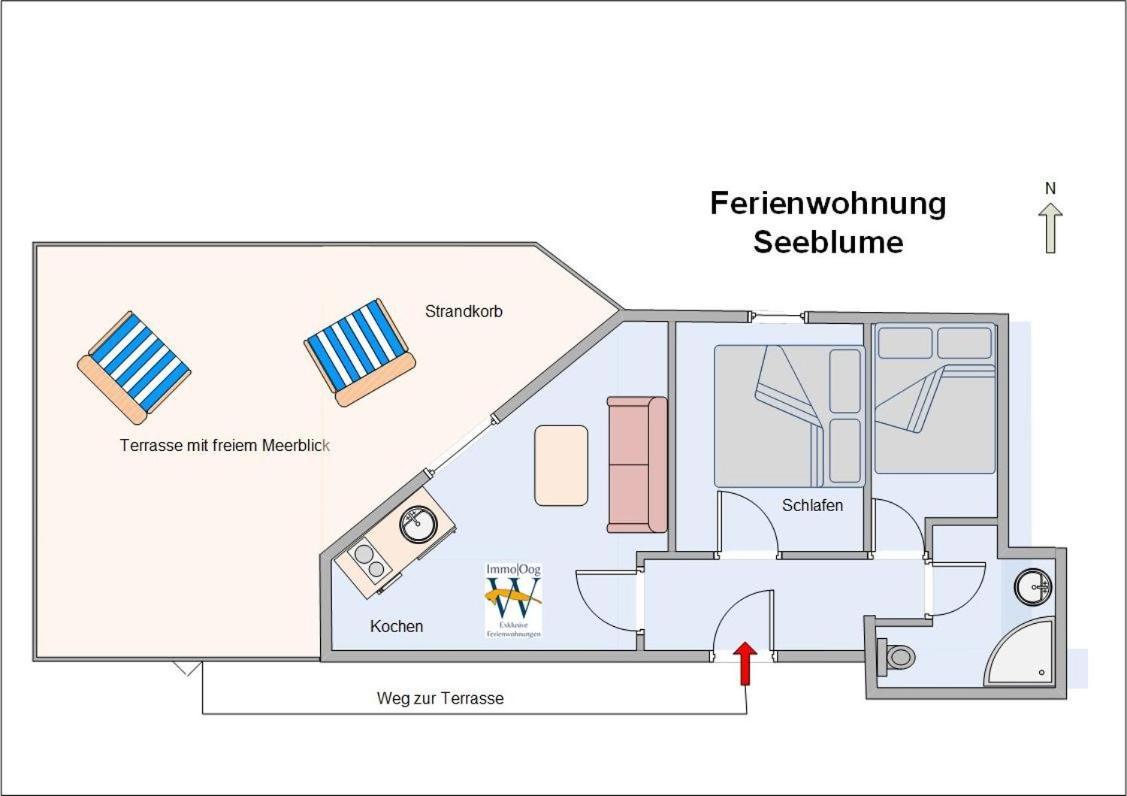 Seeblume Wangerooge Ngoại thất bức ảnh